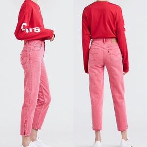 Levi’s Mom Jean Pink NWT